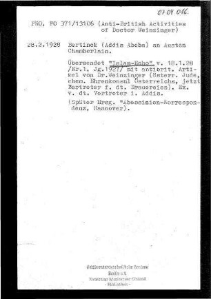 Bibliographische Notizen
