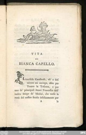 Vita Di Bianca Capello.