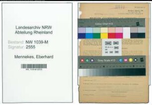 Entnazifizierung Eberhard Mennekes , geb. 27.06.1906 (Meister)