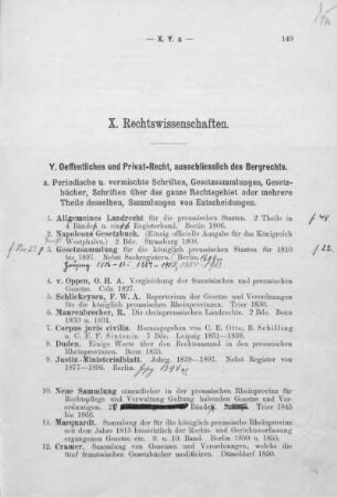 X. Rechtswissenschaften
