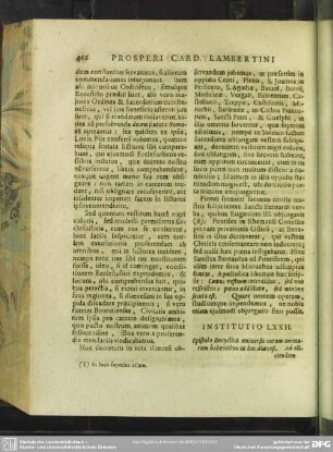 Institutio LXXII. Epistola Encyclica universis curam animarum habentibus in hac dioecesi