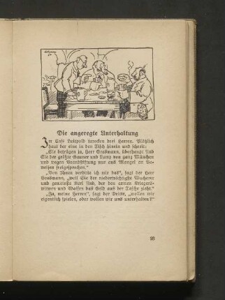 Die angeregte Unterhaltung