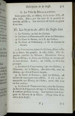 IV. Les Sujets des Alliés des Suisses sont ...