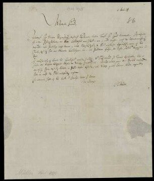 Nr. 86: Brief von Karl Otfried Müller an Ernsst Friedrich Johann Dronke, Göttingen, 3.7.1824