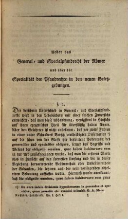 Abhandlungen civilistischen und criminalistischen Inhalts. 1, 1. 1831
