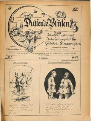 Duftende Blüten : illustriertes Witz- und Unterhaltungsblatt für Gabelsb. Stenographen. 1895