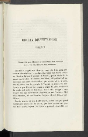 QUARTA DISSERTAZIONE