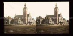 Hauptbahnhof mit dem Uhrturm, Danzig