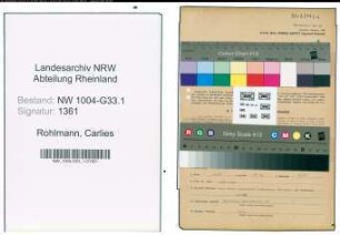 Entnazifizierung Carlies Rohlmann , geb. 20.05.1920 (Dolmetscherin)