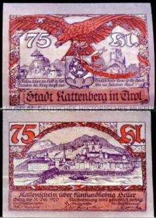 Rattenberg, Tirol 75 Heller