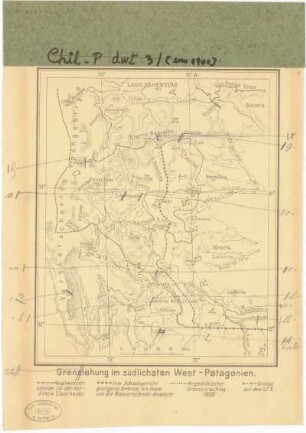 [153]: Landkarten zu dem Werk "Grenzprobleme und Forschungsreisen in Patagonien"