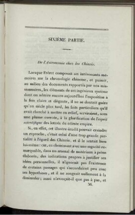 Sixiéme Partie
