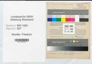Entnazifizierung Friedrich Mueller, geb. 26.01.1903 (Rohrzieher)