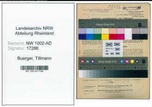 Entnazifizierung Tillmann Buerger, geb. 13.02.1919 (Verwaltungsangestellter)
