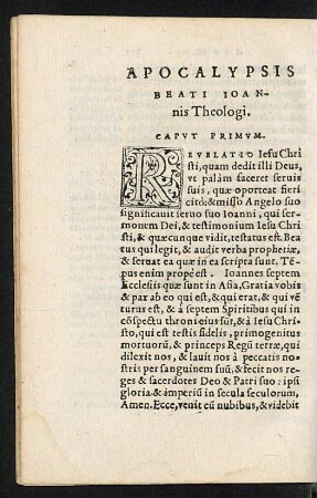Apocalypsis Beati Ioannis Theologi.