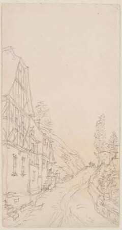 Dorfstraße im Taunus