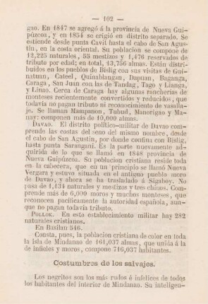 Costumbres de los salvajes