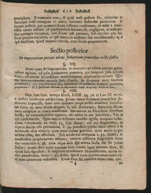 Sectio posterior. De imputatione peccati alieni Judaeorum proceribus recte facta
