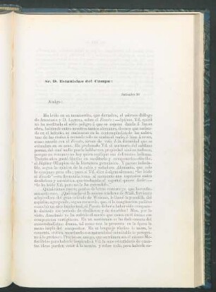 [Carta de Cárlos Guido y Spano a] Estanislao del Campo