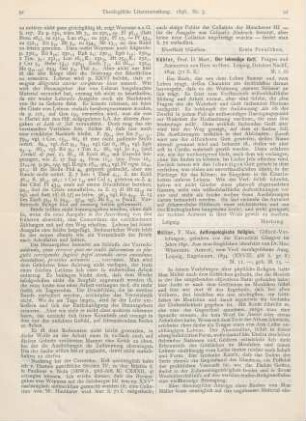 92 [Rezension] Kähler, Martin, Der lebendige Gott. Fragen und Antworten von Herz zu Herz