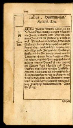 Iulius, Heuwmonat/ Hat xxxi. Tag.