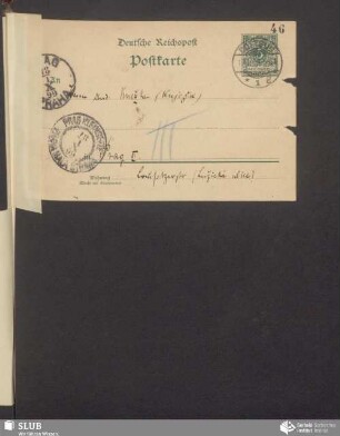 [dopisnica wot: Bogumił Šwjela, 17.01.1899]