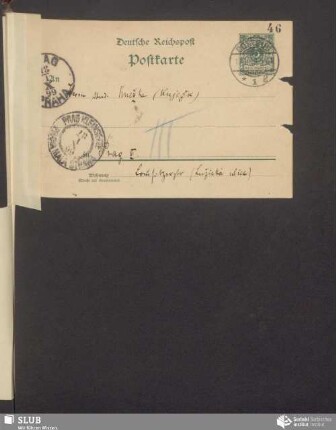 [dopisnica wot: Bogumił Šwjela, 17.01.1899]
