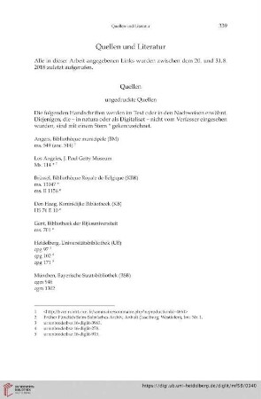 Quellen und Literatur
