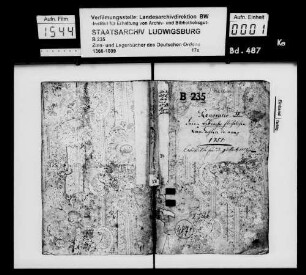 Amt Kirchhausen: Lagerbuch zu Biberach