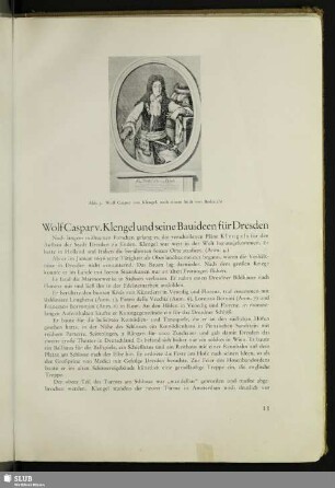 Wolf Caspar v. Klengel und seine Bauideen für Dresden