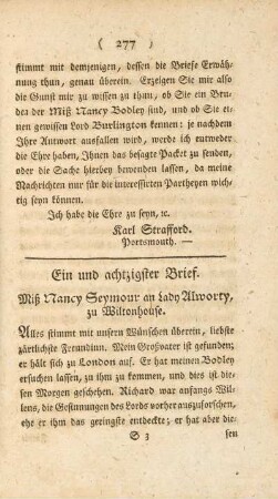 Ein und achtzigster Brief
