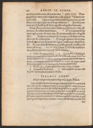 Psalmus LXXXI. - Psalmus XC.