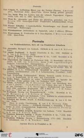 Portraits (Nr. 2135-2186)