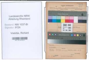Entnazifizierung Richard Voelzke , geb. 20.12.1896 (Meister)