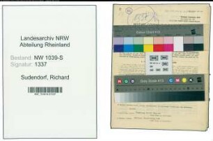 Entnazifizierung Richard Sudendorf , geb. 03.09.1897 ()