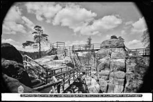 Sächsische Schweiz, Wehrgang Ruine Kurort Rathen
