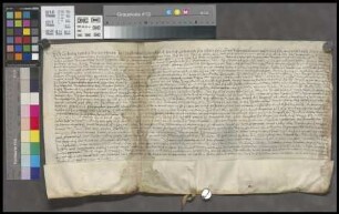 Dorn-Dürkheim: Ludwig Weilichs zu Dorn-Dürkheim und seiner Hausfrau Revers über eine Erbkaufverschreibung über das Kirchenhaus zu Dorn-Dürkheim an...