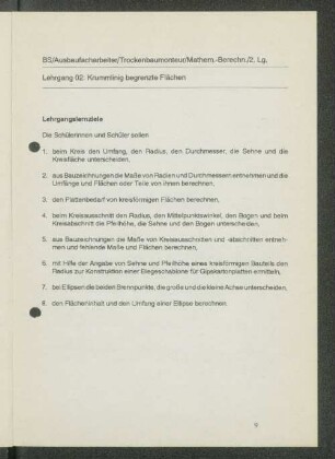 Lehrgang 02: Krummlinig begrenzte Flächen