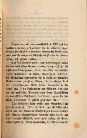 Welches ist die Aufgabe des gegenwärtigen Preußischen Landtags?