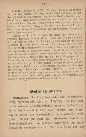 Pocken (Blattern)