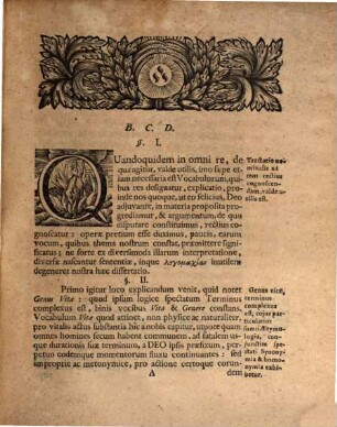 Diss. mor. philos. de vitae genere pro ratione ingenii eligendo