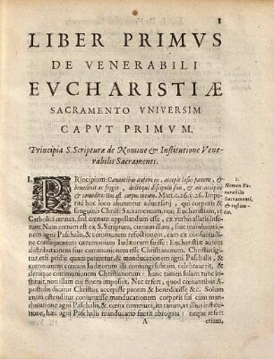 De Avgvstissimo Corporis Et Sangvinis Dominici Sacramento Sex Libris Distincta Dissertatio