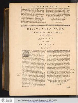 DISPUTATIO NONA.