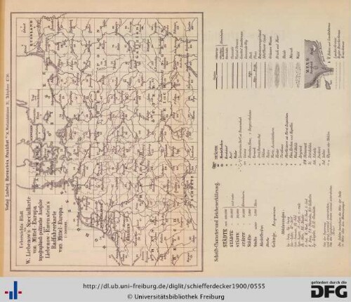 Liebenow-Ravensteins's Specialkarte von Mittel-Europa.