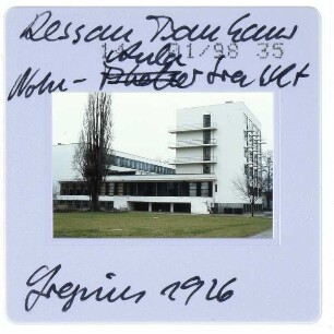 Dessau, Bauhaus : Aulatrakt, Ateliergebäude