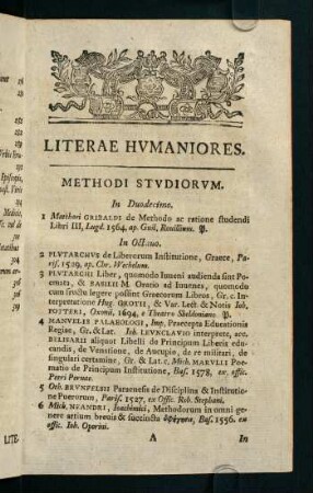 1-19, Methodi studiorum - Grammatici