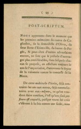 Post-Scriptum