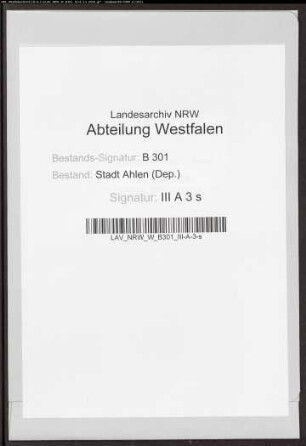 Verschiedene Informationen wegen des Lehngutes Cubich zum Seppenhagen im neuen Kirchspiel Ahlen.