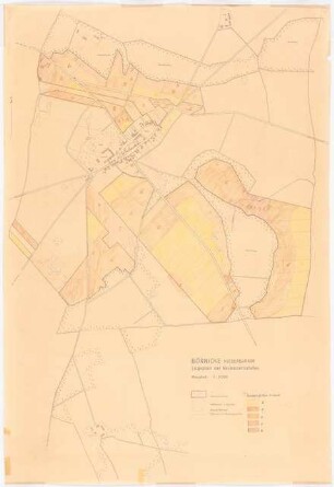 Neubauernhof Börnicke: Lageplan der Neubauernstellen 1:5000