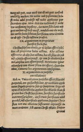 IX. argumentum ex proprietate sacrificii seu hostiae.